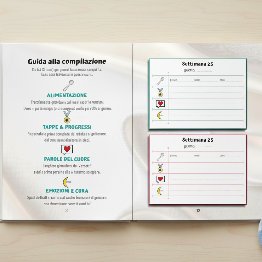 Le nostre SCOPERTE - Diario dello Svezzamento e Prime Tappe (6-12 mesi)