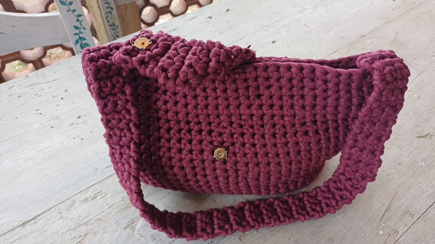 Borsa Artigianale all'Uncinetto - Bordeaux