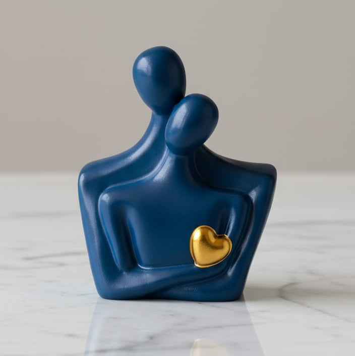 Scultura Coppia Abbraccio - Bomboniera Elegante Personalizzabile