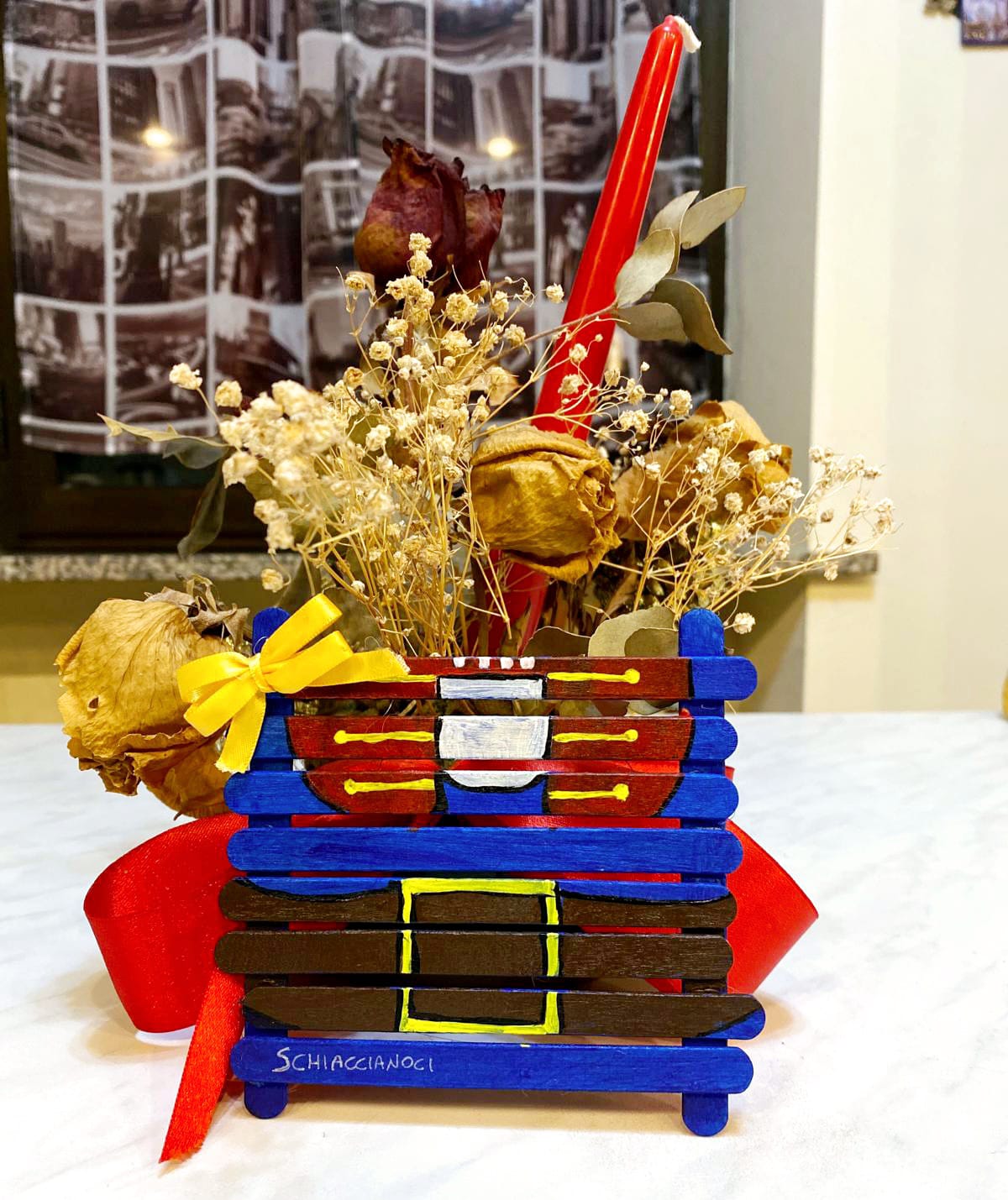 Sottobicchieri in Legno Natalizi Dipinti a Mano - Set o Singoli