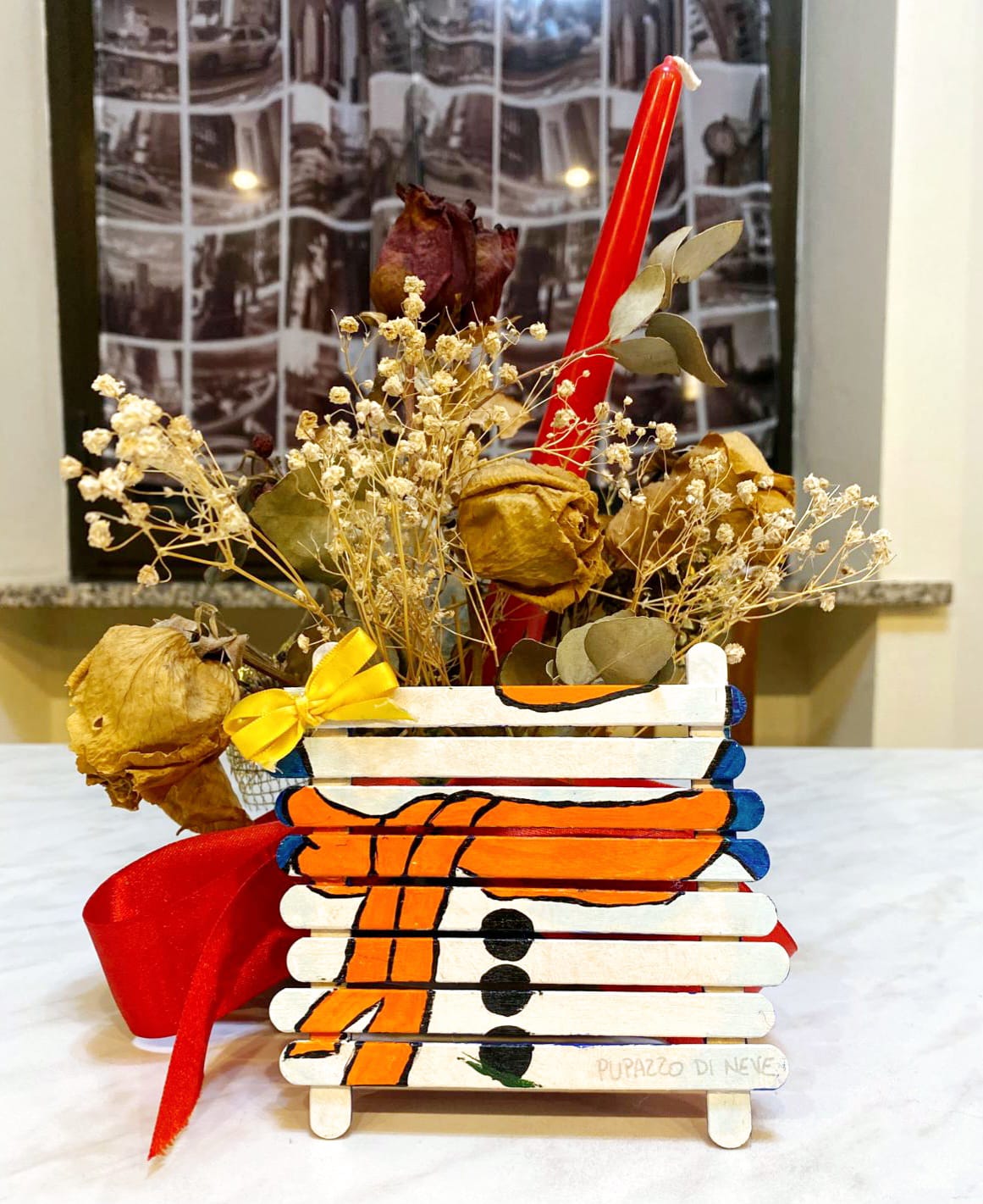 Sottobicchieri in Legno Natalizi Dipinti a Mano - Set o Singoli