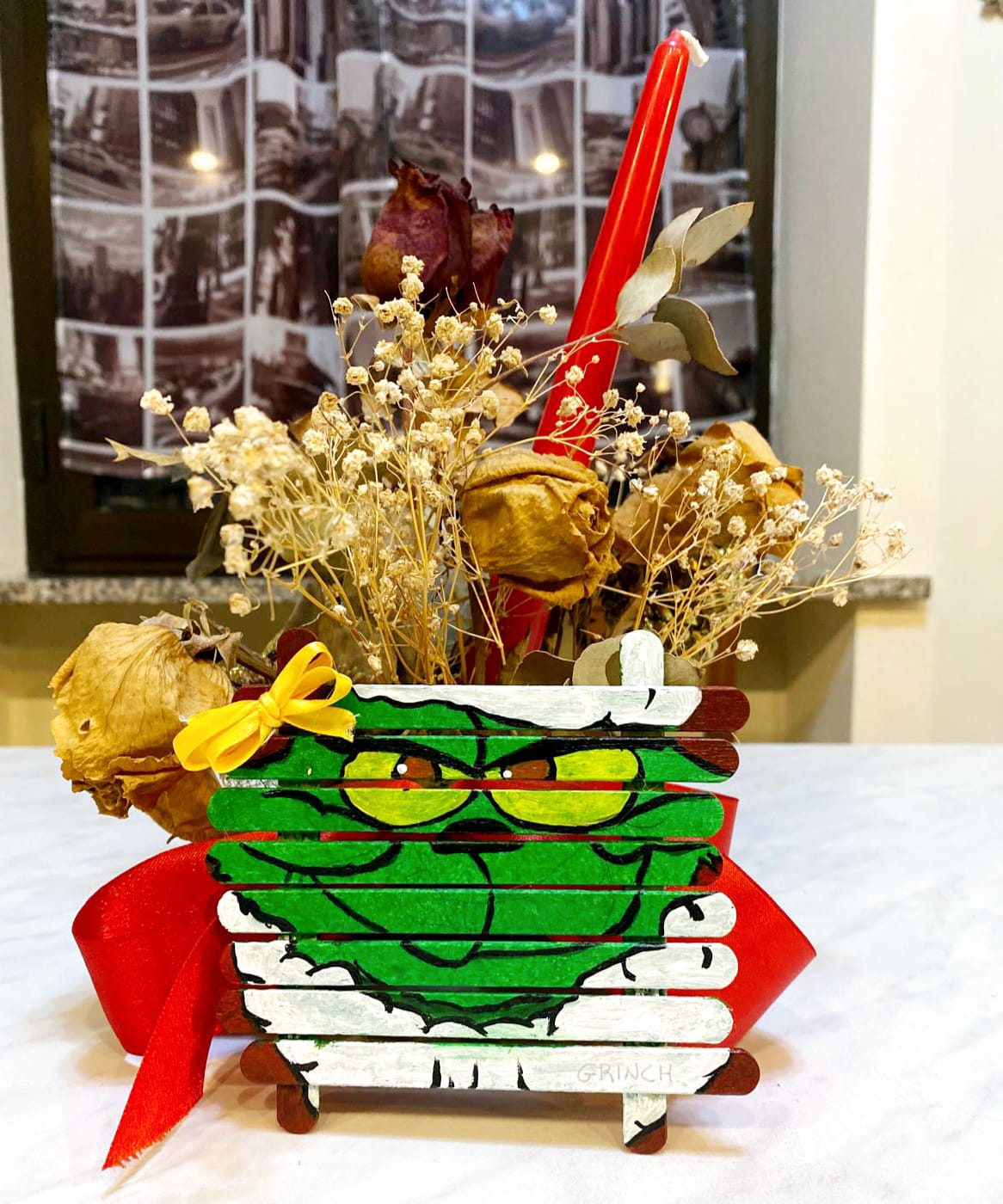 Sottobicchieri in Legno Natalizi Dipinti a Mano - Set o Singoli