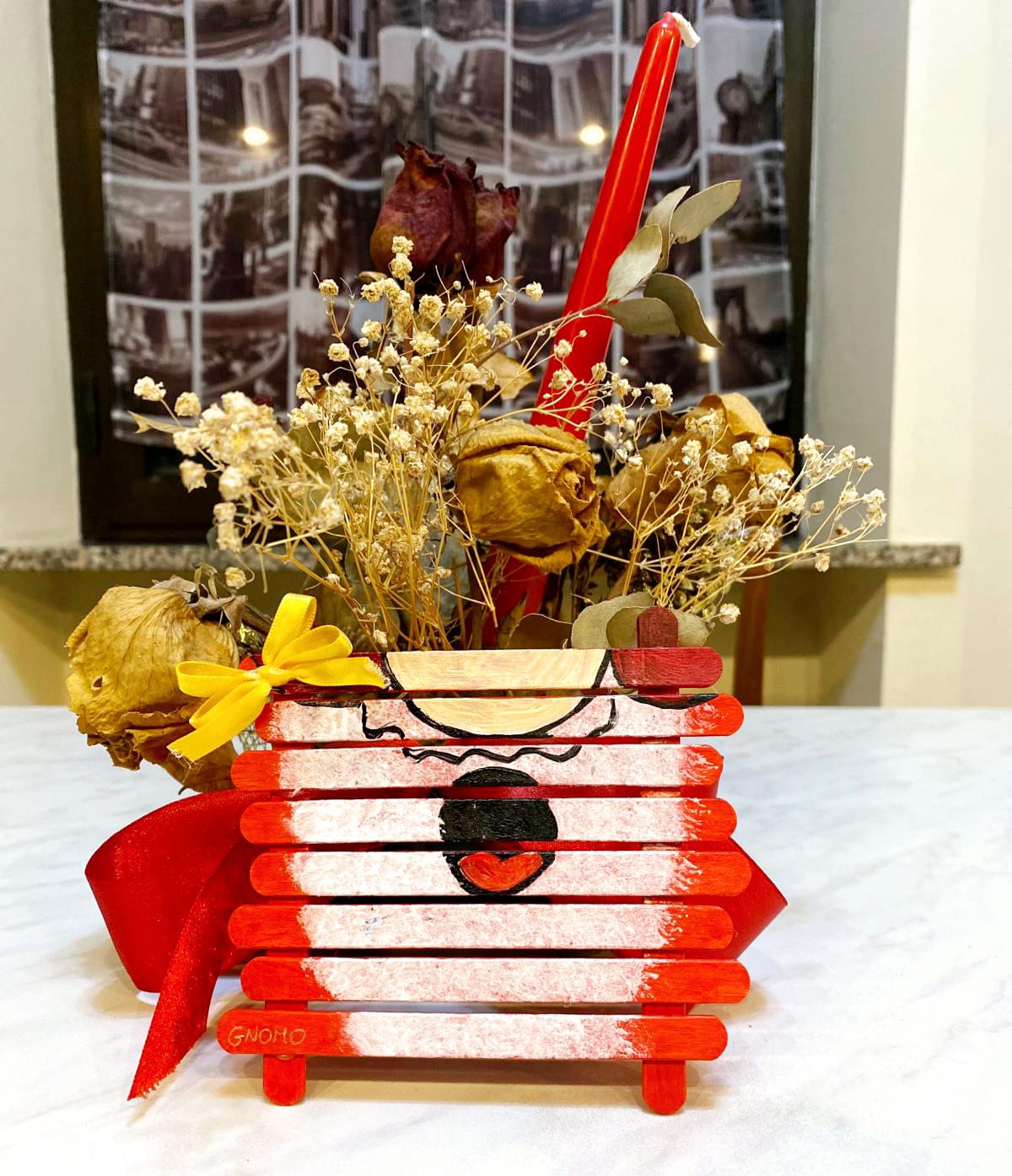 Sottobicchieri in Legno Natalizi Dipinti a Mano - Set o Singoli