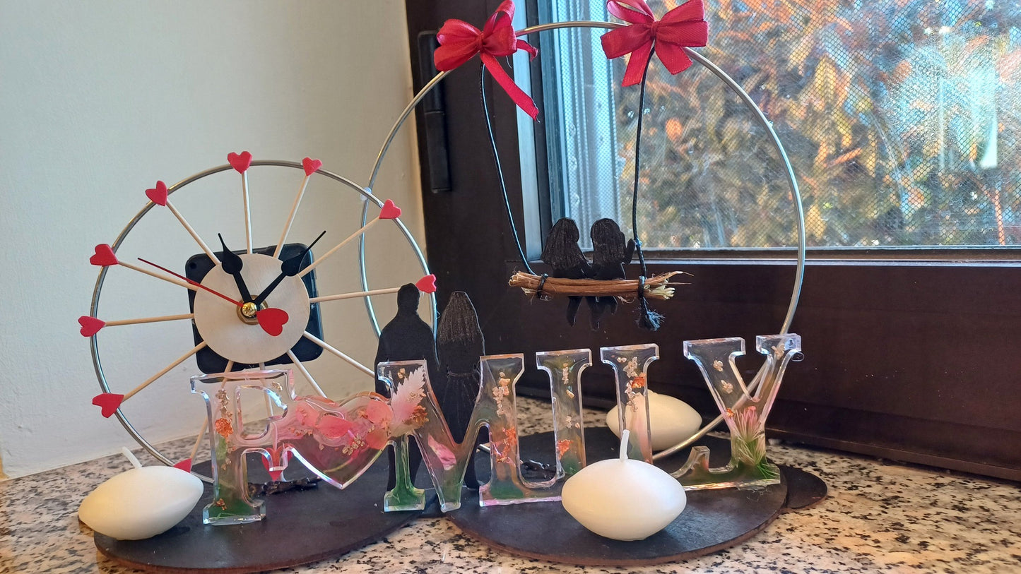 Centrotavola e Orologio "Magia di Famiglia"