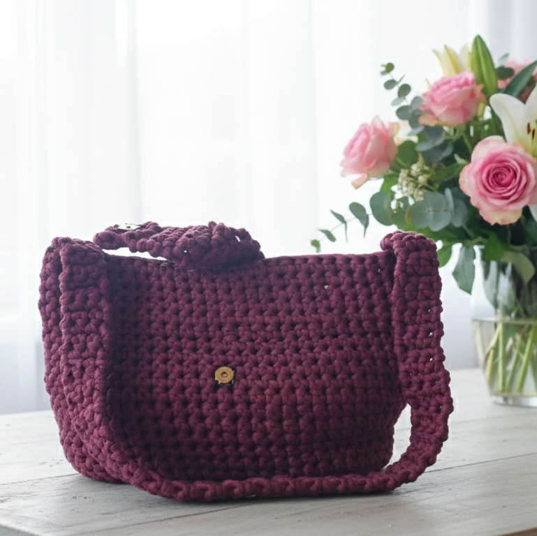 Borsa Artigianale all'Uncinetto - Bordeaux