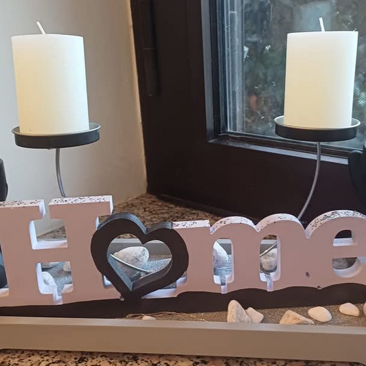 Centrotavola "HOME, LOVE, FAMILY"