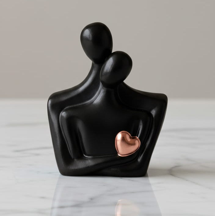 Scultura Coppia Abbraccio - Bomboniera Elegante Personalizzabile