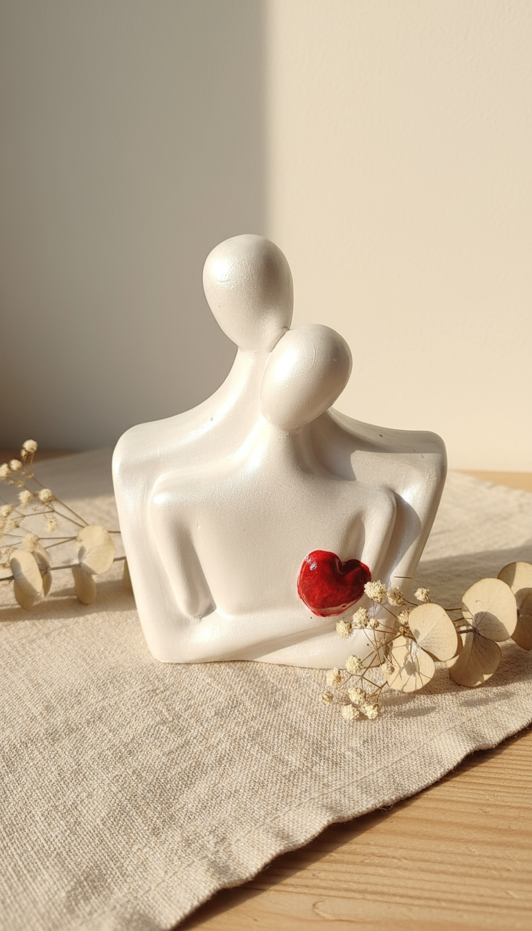 Ambientazione ravvicinata per scultura