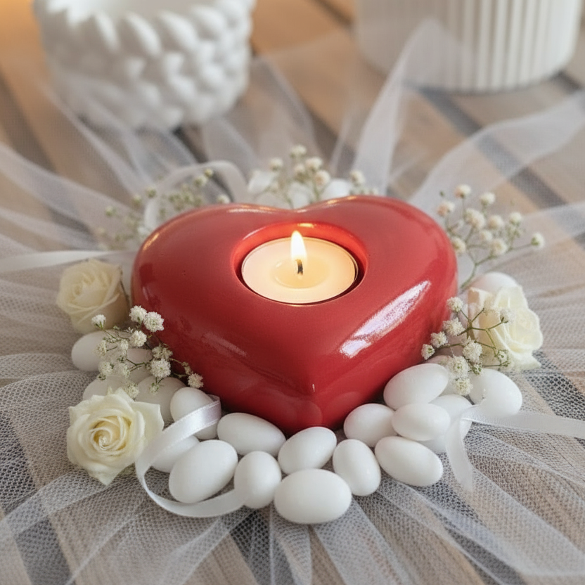 Cuore bomboniera semplice