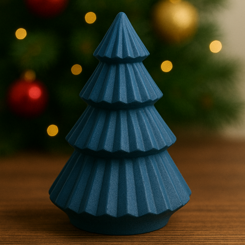 Alberello di Natale in Gesso Fatto a Mano - Decorazione Artigianale