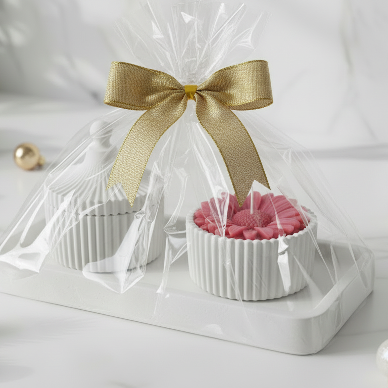 Set Portaoggetti in Gesso Artigianale