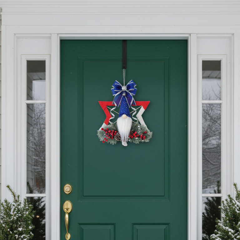 Stella Natalizia Artigianale - Decorazione Rossa e Bianca