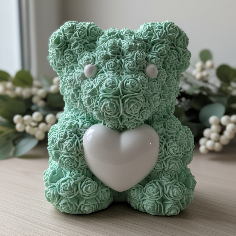 Amorél - Orsetto di Rose Personalizzabile con Cuore