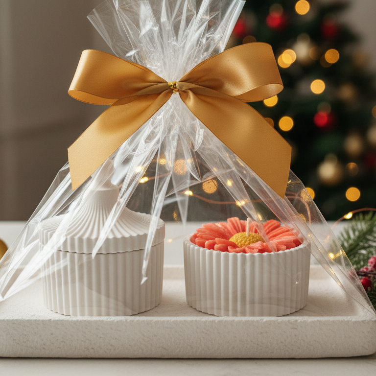 Set Portaoggetti in Gesso Artigianale