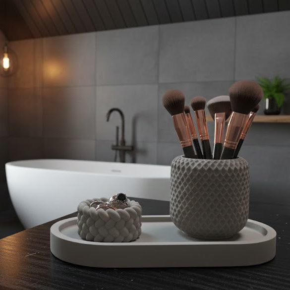 Set Portaoggetti in Gesso Artigianale